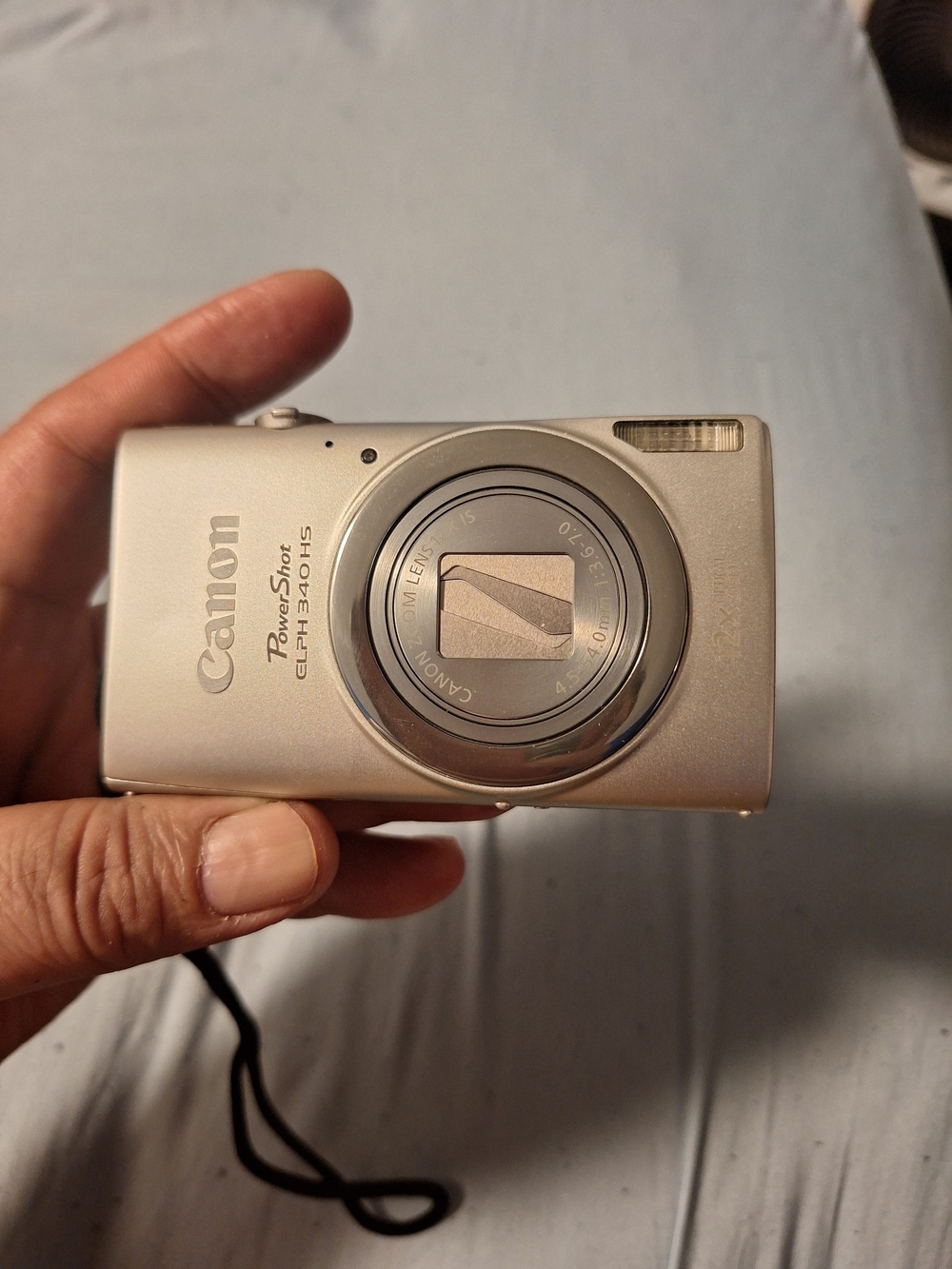 Canon Silver Compact Point-and-Shoot Digital Camera